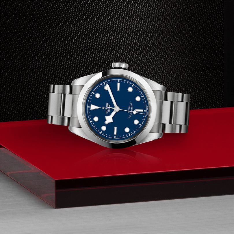 Tudor Black Bay Automatic Blue Dial Silver Steel Strap Watch for Men - M79540-0004