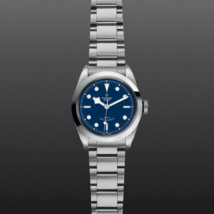 Tudor Black Bay Automatic Blue Dial Silver Steel Strap Watch for Men - M79540-0004
