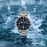 Tudor Pelagos Black Dial Grey Steel Strap Watch for Men - M25407N-0001