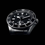 Tudor Pelagos Black Dial Grey Steel Strap Watch for Men - M25600TN-0001
