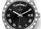 Tudor M28600-0003 black dial watch with day & date