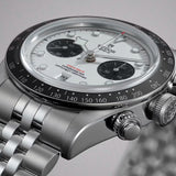 Tudor Black Bay Chrono Silver Dial Silver Steel Strap Watch for Men - M79360N-0014