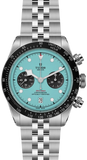 Tudor Black Bay Chrono Blue Dial Silver Steel Strap Watch for Men - M79360N-0024