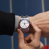 Tudor Black Bay GMT Silver Dial Silver Steel Strap Watch for Men - M79830RB-0010