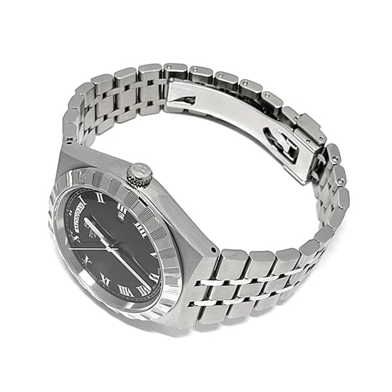 Tudor Royal Automatic Black Dial Silver Steel Strap Watch for Men - M28600-0003
