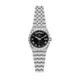 Tudor Royal Automatic Black Dial Silver Steel Strap Watch for Men - M28600-0003
