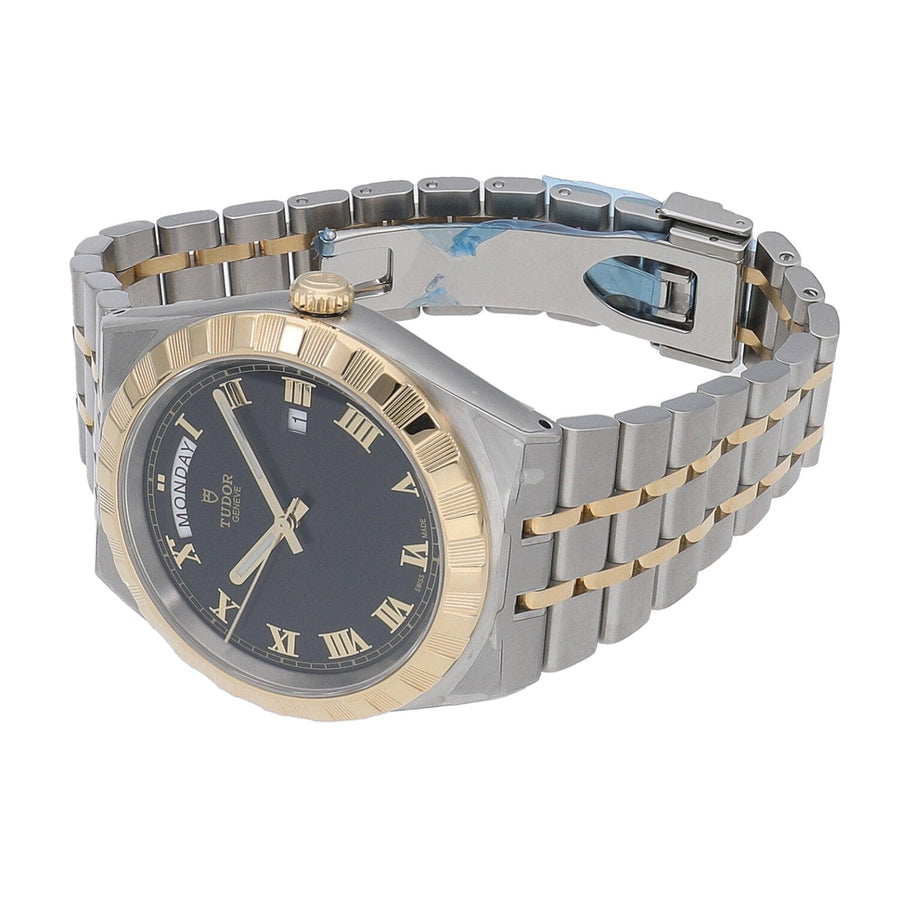 Tudor Royal Automatic Black Dial Two Tone Steel Strap Watch for Men - M28603-0003