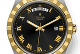 Tudor Royal Automatic Black Dial Two Tone Steel Strap Watch for Men - M28603-0003