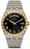 Tudor Royal Automatic Black Dial Two Tone Steel Strap Watch for Men - M28603-0003