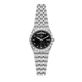 Tudor Royal Automatic Diamonds Black Dial Silver Steel Strap Watch for Men - M28600-0004