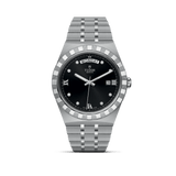 Tudor Royal Automatic Diamonds Black Dial Silver Steel Strap Watch for Men - M28600-0004