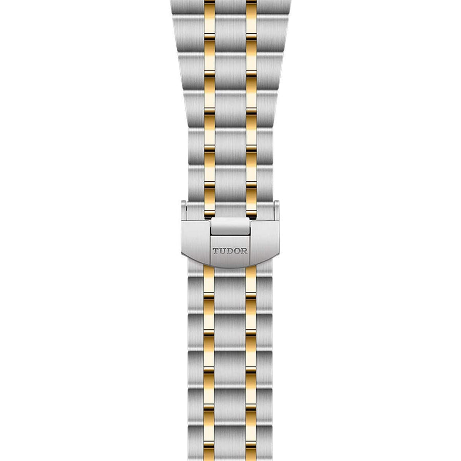 Tudor Royal Automatic Diamonds Gold Dial Two Tone Steel Strap Watch for Men - M28603-0006