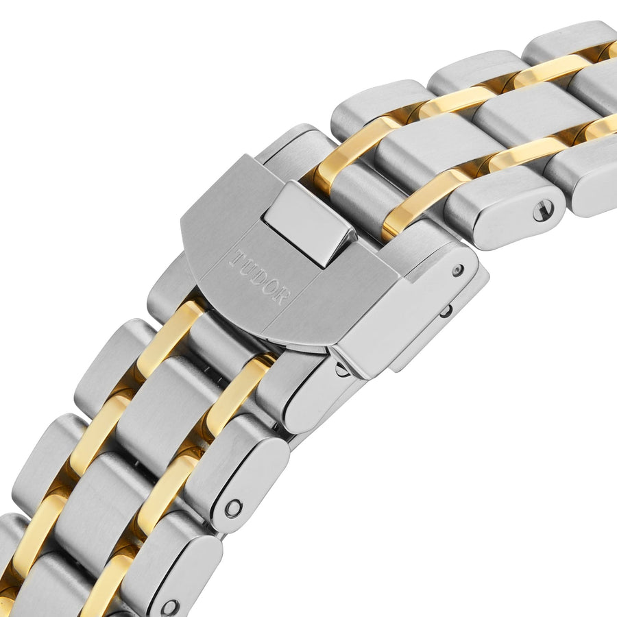 Tudor Royal Automatic Diamonds Gold Dial Two Tone Steel Strap Watch for Men - M28603-0006