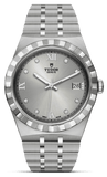 Tudor Royal Day Date Diamonds Automatic Silver Dial Silver Steel Strap Watch for Men - M28600-0002
