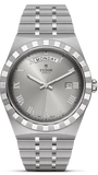 Tudor Royal Day Date Diamonds Automatic Silver Dial Silver Steel Strap Watch for Men - M28600-0002