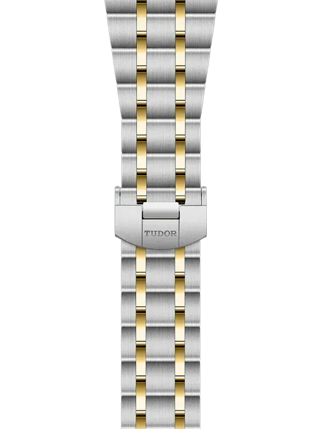 Tudor Royal Diamonds Automatic Grey Dial Two Tone Steel Strap Watch for Men - M28603-0002