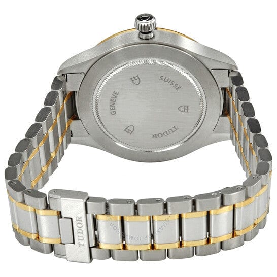 Tudor Style Automatic Black Dial Two Tone Steel Strap Watch for Men - M12713-0005