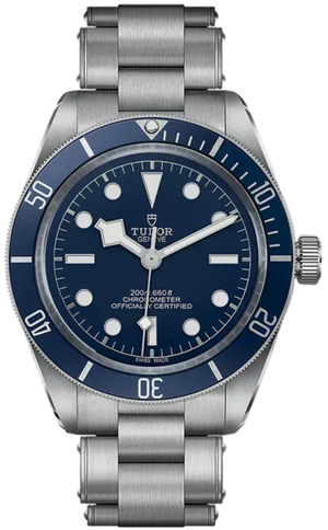 Tudor Black Bay Blue Dial Silver Steel Strap Watch for Men - 79030B-0001