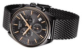 Tissot T Classic PR 100 Black Anthracite Dial Black Mesh Bracelet Watch For Men - T101.417.23.061.00