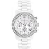 Michael Kors Runway White Dial White Steel Strap Watch for Women - MK5188