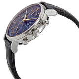 IWC Portofino Chronograph Blue Dial Black Leather Strap Watch for Men - IW391036