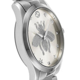 Gucci G Timeless Silver Dial Silver Steel Strap Watch For Women - YA1264126