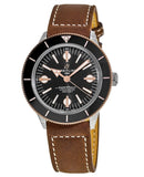 Breitling Superocean Heritage '57 Black Dial Brown Leather Strap Watch for Men - U10370121B1X1