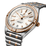 Breitling Chronomat Automatic 36 Diamonds Mother of Pearl Dial Two Tone Steel Strap Watch for Women - U10380591A2U1