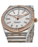 Breitling Chronomat Automatic 36 Diamonds Mother of Pearl Dial Two Tone Steel Strap Watch for Women - U10380591A2U1