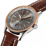 Breitling Navitimer 1 Automatic 41mm Brown Dial Brown Leather Strap Mens Watch - U17326211M1P2