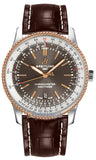 Breitling Navitimer 1 Automatic 41mm Brown Dial Brown Leather Strap Mens Watch - U17326211M1P2