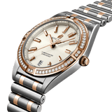 Breitling Chronomat 32 Diamonds White Dial Two Tone Steel Strap Watch for Women - U77310591A1U1