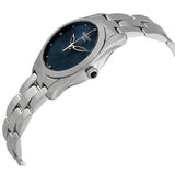 Tissot T Wave II Blue Dial Silver Steel Strap Watch For Women - T112.210.11.046.00