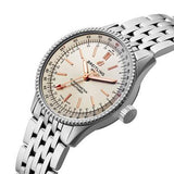 Breitling Navitimer Automatic 35 White Dial Silver Steel Strap Watch for Men - A17395F41G1A1