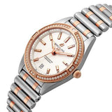 Breitling Chronomat 32 Diamonds White Dial Two Tone Steel Strap Watch for Women - U77310591A1U1