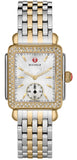 Michele Deco Mother of Pearl Dial Two Tone Steel Strap Watch For Women - MWW06V000023