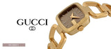 Gucci G Gucci Sunbrushed Brown Dial Rose Gold Steel Strap Watch For Women - YA125511