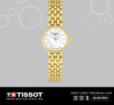 Tissot T-Lady Lovely Mother of Pearl Dial Gold Steel Strap Watch For Women - T058.009.63.116.00