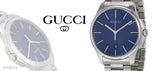 Gucci G Timeless Blue Dial Silver Steel Strap Watch For Men - YA126316