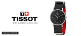 Tissot Everytime Medium Black Dial Black NATO Strap Watch For Men - T109.410.17.077.00