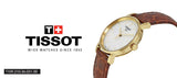 Tissot Everytime Desire Small White Dial Maroon Leather Strap Watch For Women - T109.210.36.031.00