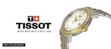 Tissot T Classic Bridgeport Silver Dial Two Tone Mesh Bracelet Watch For Men - T097.410.22.038.00