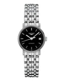 Longines Presence 25.5mm Automatic Black Dial Silver Steel Strap Watch for Women - L4.321.4.52.6