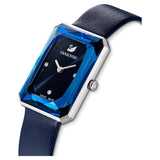 Swarovski Uptown Crystal Blue Dial Blue Leather Strap Watch for Women - 5547713