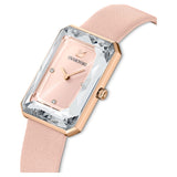 Swarovski Uptown Pink Dial Pink Leather Strap Watch for Women - 5547719