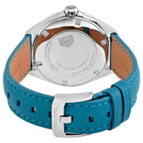 Tag Heuer Formula 1 Quartz 35mm Diamond Mother of Pearl Dial Blue Leather Strap Watch for Women - WBJ131A.FC8256