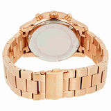 Michael Kors Ritz Chronograph Rose Gold Dial Rose Gold Steel Strap Watch for Women - MK6357