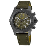 Breitling Avenger Chronograph 45mm Green Dial Green Nylon Strap Watch for Men - V13317101L1X1