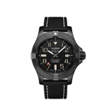 Breitling Avenger Automatic 45 Seawolf Night Mission Black Dial Black Nylon Strap Watch for Men - V17319101B1X1