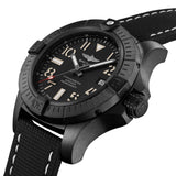 Breitling Avenger Automatic 45 Seawolf Night Mission Black Dial Black Nylon Strap Watch for Men - V17319101B1X1